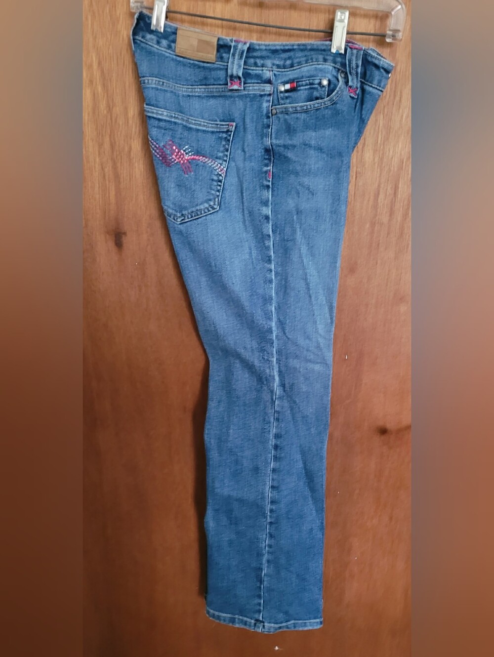 Women's To.my Hilfiger Embellished Pocket Blue Jeans